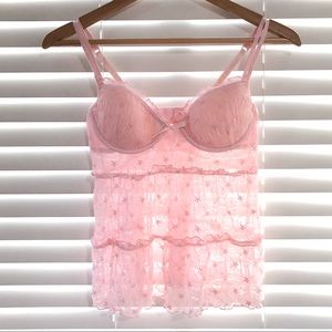 Victoria’s Secret Bustier Babydoll Camisole 34C